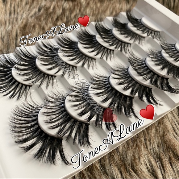 Mink Eyelashes Lashes 8d Eyelashes Dramatic Lashes - Picture 2 of 3